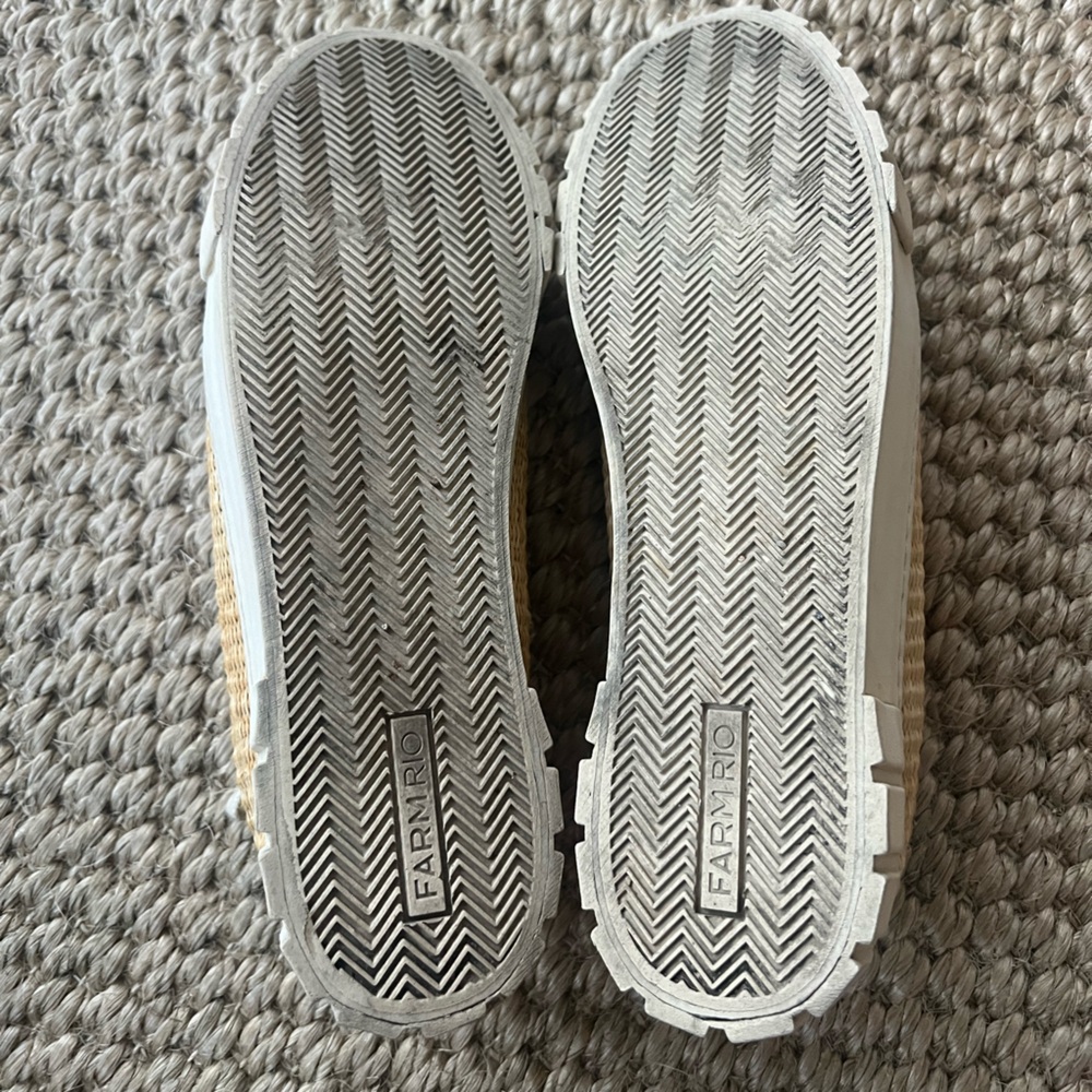 Farm Rio Woven Straw Rafia Shoes - Picture 7 of 8